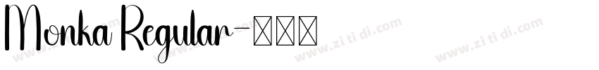 Monka Regular字体转换